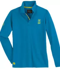 Redfield grote maat poloshirt lange mouw blauw 1972 RDF