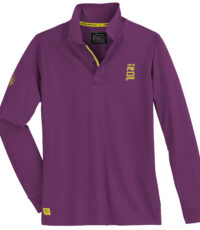 Redfield grote maat poloshirt lange mouw paars 1972 RDF 3XL t/m 8XL