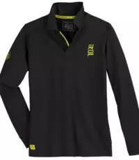 Redfield grote maat poloshirt lange mouw zwart 1972 RDF 3XL t/m 8XL