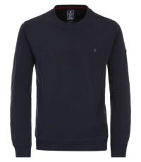 Redmond grote maat ronde hals sweater donkerblauw 4XL
