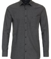 Casa Moda overhemd lange mouw donkergrijs design
