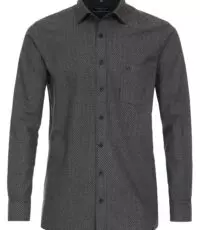 Casa Moda overhemd lange mouw donkergrijs design