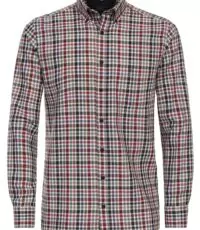 Casa Moda overhemd lange mouw gekleurde ruit button down