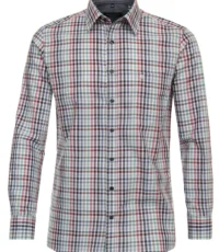 Casa Moda overhemd lange mouw gekleurde ruit