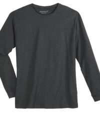 Redfield t-shirt lange mouw grote maat uni donkergrijs