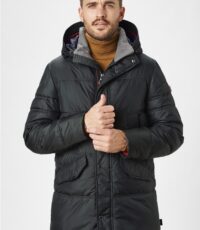 Redpoint lengte maat 3/4 winter jack zwart afneembare capuchon