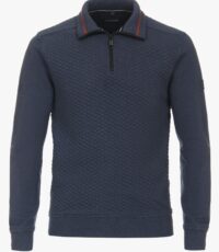 Casa Moda grote maat sweat troyer blauw design