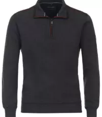 Casa Moda grote maat sweater donkergrijs