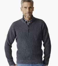 Casa Moda zware kwaliteit troyer blauw gemêleerd