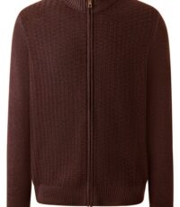 Maerz grote maat vest bordeauxrood 100% wol