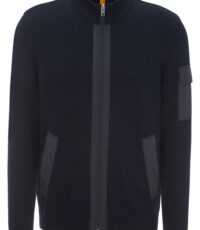 Maerz grote maat vest donkerblauw katoen
