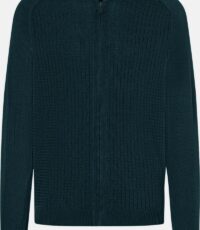 Maerz grote maat vest donkerblauw structuur