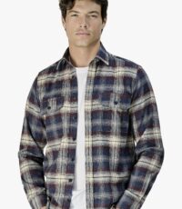 Casa Moda overshirt geruit dubbele borstzakken