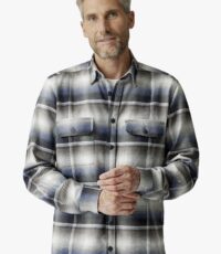 Casa Moda overshirt geruit dubbele borstzakken