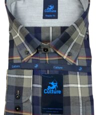 Culture overhemd lange mouw ruit design flanel