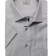 Marvelis grote maat overhemd korte mouw grijs strijkvrij