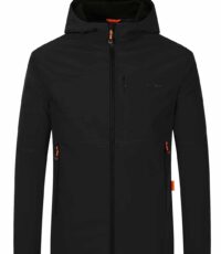 Blue Wave grote maat outdoor soft shell jack zwart 5XL 6XL 7XL