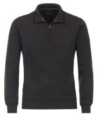 Casa Moda sweater donkergrijs gemêleerd