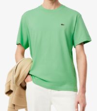 Lacoste grote maat t-shirt korte mouw en ronde hals groen 3XL 4XL 5XL 6XL