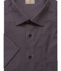 Marvelis overhemd korte mouw zwart grijs design strijkvrij