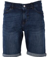 Redpoint denim stretch korte broek donkerblauw washing