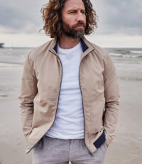 Redpoint grote maat jack beige met blauw