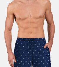 Ceceba grote maat zwemshorts blauw schelpen design