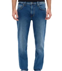Mustang 5 pocket stretch jeans blauw light used Washington