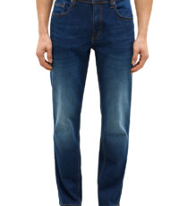 Mustang 5 pocket stretch jeans donkerblauw light used Washington