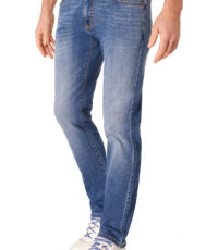 Pioneer lengte maat megaflex stretch jeans midblue Light Used Washing