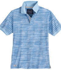 Redfield grote maat poloshirt korte mouw blauw blad streep design 3XL t/m 6XL