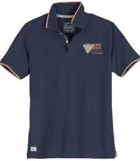 Redfield grote maat poloshirt korte mouw donkerblauw California Surfing