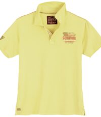 Redfield grote maat poloshirt korte mouw geel California Surfing