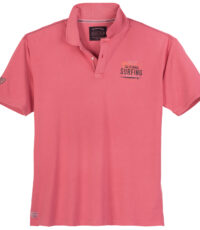 Redfield grote maat poloshirt korte mouw rouge California Surfing