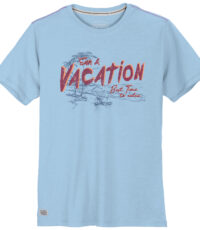 Redfield grote maat t-shirt korte mouw en ronde hals lichtblauw Sun & Vacation