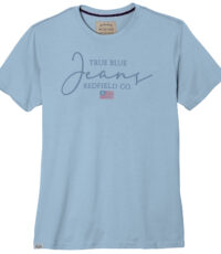 Redfield grote maat t-shirt korte mouw en ronde hals lichtblauw True Blue Jeans