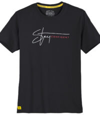 Redfield grote maat t-shirt korte mouw en ronde hals zwart Sky Confident