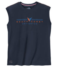 Redfield mouwloos t-shirt ronde hals donkerblauw South Coast