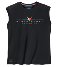 Redfield mouwloos t-shirt ronde hals zwart South Coast