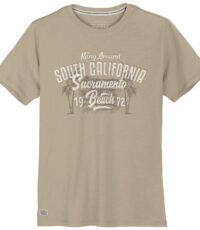 Redfield t-shirt grote maat ronde hals beige South California