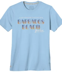 Redfield t-shirt grote maat ronde hals blauw Barbados Beach 3XL t/m 10XL