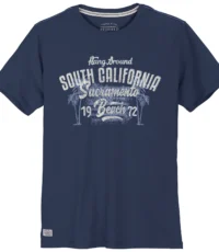 Redfield t-shirt grote maat ronde hals donkerblauw South California