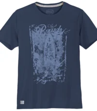 Redfield t-shirt grote maat ronde hals donkerblauw Surf Board