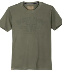 Redfield t-shirt grote maat ronde hals groen Dakota Racing
