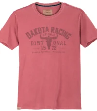 Redfield t-shirt grote maat ronde hals roze Dakota Racing