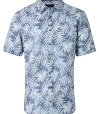 Casa Moda overhemd korte mouw blad design 2XL t/m 6XL