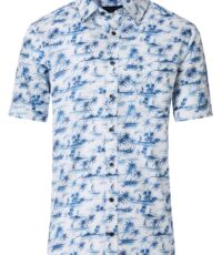 Casa Moda overhemd korte mouw met Hawaii print 2XL t/m 6XL