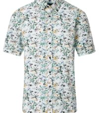 Casa Moda overhemd korte mouw met Tropische print 2XL t/m 6XL