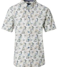 Casa Moda overhemd korte mouw palm en volkswagen T1 design 2XL t/m 6XL