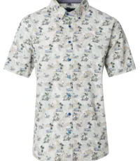 Casa Moda overhemd korte mouw palm en volkswagen T1 design 2XL t/m 6XL